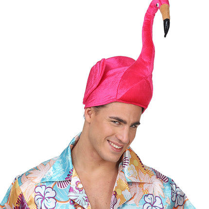 e-carnavalskleding-SYK Flamingo hoed