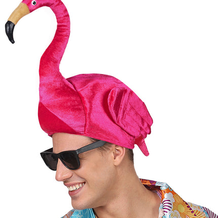 e-carnavalskleding-SYK Flamingo hoed