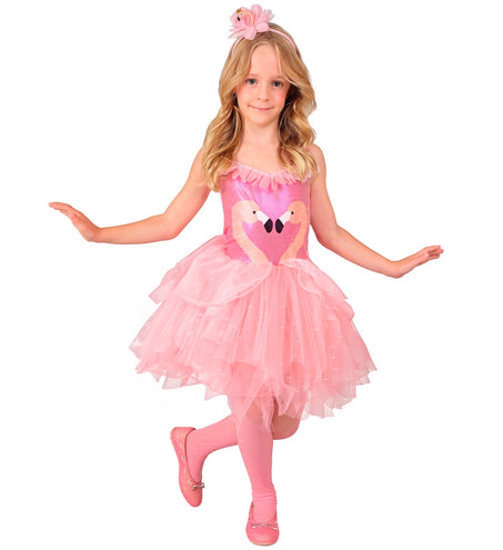 e-carnavalskleding-SYK Flamingo jurkje voor kinderen