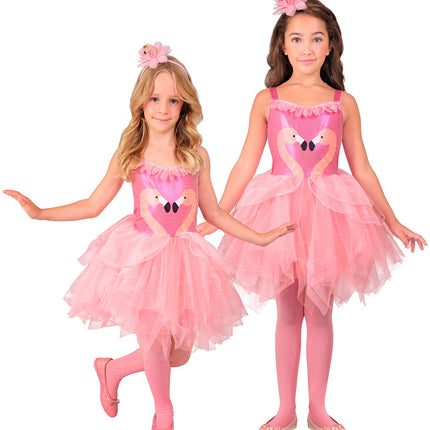 e-carnavalskleding-SYK Flamingo jurkje voor kinderen
