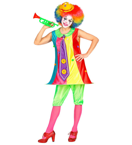 e-carnavalskleding-SYK Fleurige clownspak voor dames