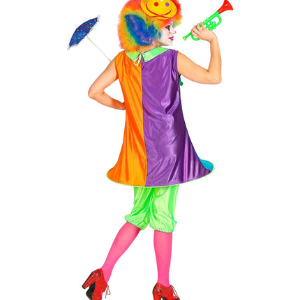 e-carnavalskleding-SYK Fleurige clownspak voor dames