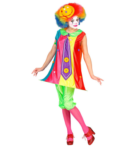 e-carnavalskleding-SYK Fleurige clownspak voor dames