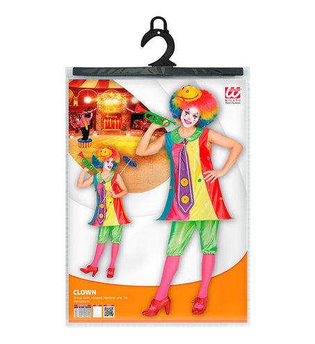 e-carnavalskleding-SYK Fleurige clownspak voor dames