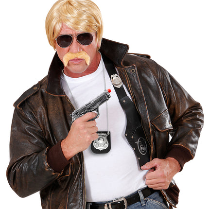 e-carnavalskleding-SYK Foam latex pistool zwart 19cm
