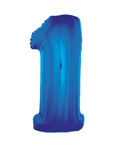 e-carnavalskleding-SYK Folieballon 102 cm blauw