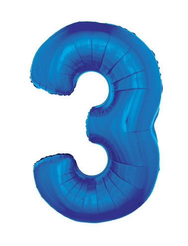 e-carnavalskleding-SYK Folieballon 102 cm blauw