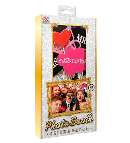 e-carnavalskleding-SYK Foto booth accessoires bruid en bruidegom