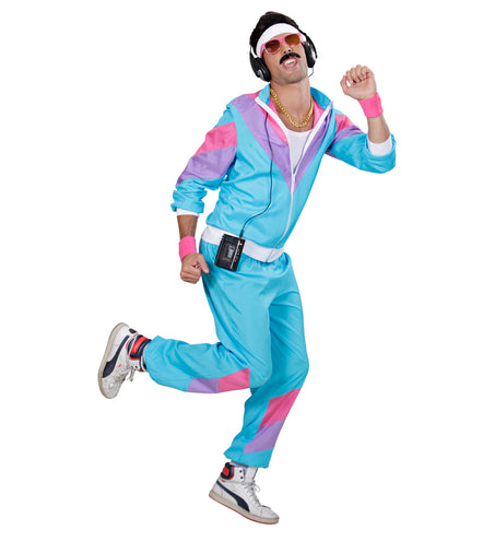 e-carnavalskleding-SYK Fout trainingspak Blauw New kids jaren 80 volwassenen