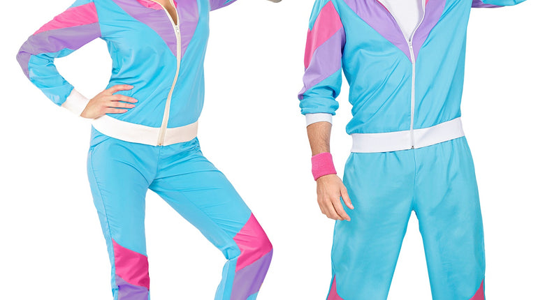 e-carnavalskleding-SYK Fout trainingspak Blauw New kids jaren 80 volwassenen