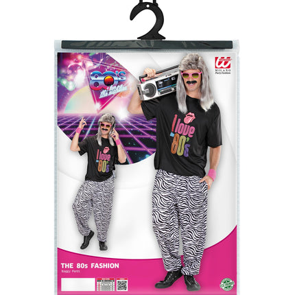 e-carnavalskleding-SYK Foute discobroek zebra print