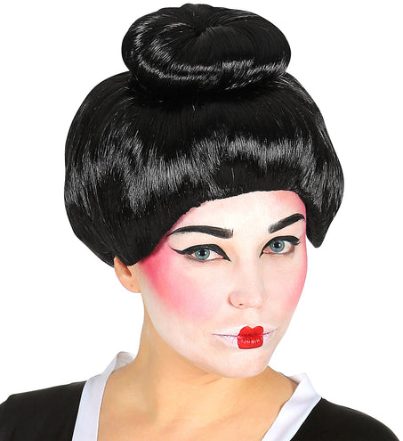 e-carnavalskleding-SYK Geisha pruik Tippi wan