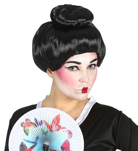 e-carnavalskleding-SYK Geisha pruik Tippi wan