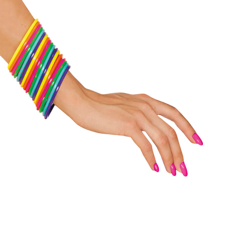 e-carnavalskleding-SYK Gekleurde armbanden neon disco