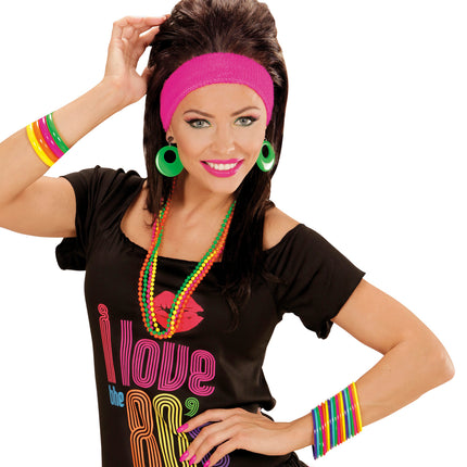 e-carnavalskleding-SYK Gekleurde armbanden neon disco