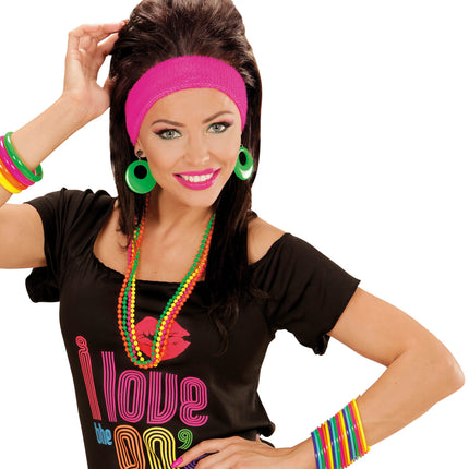 e-carnavalskleding-SYK Gekleurde armbanden neon disco