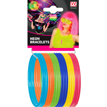 e-carnavalskleding-SYK Gekleurde armbanden neon disco