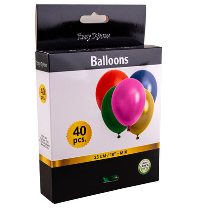 e-carnavalskleding-SYK Gekleurde latex ballonnen 40st