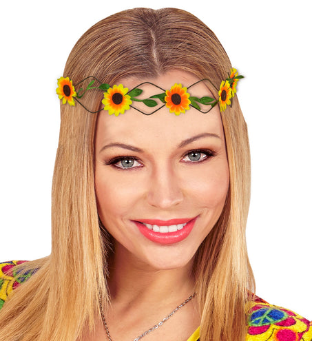 e-carnavalskleding-SYK Gele bloemen hoofdbandjes