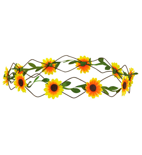 e-carnavalskleding-SYK Gele bloemen hoofdbandjes