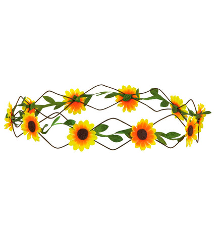 e-carnavalskleding-SYK Gele bloemen hoofdbandjes
