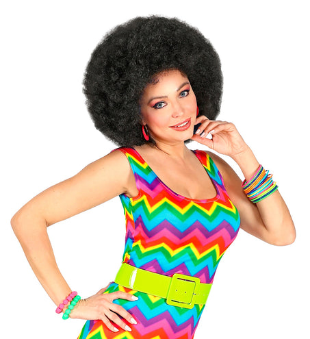 e-carnavalskleding-SYK Gele neon riem vinyl