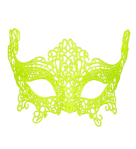 e-carnavalskleding-SYK Gele oogmasker van metaal