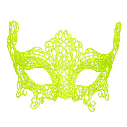 e-carnavalskleding-SYK Gele oogmasker van metaal