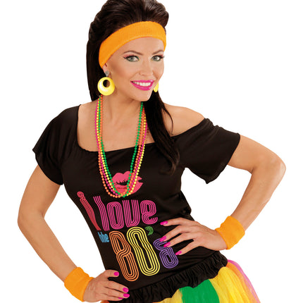 e-carnavalskleding-SYK Gele oorbellen neon disco
