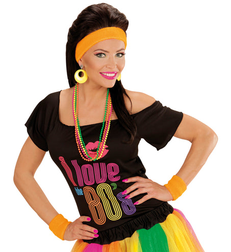 e-carnavalskleding-SYK Gele oorbellen neon disco