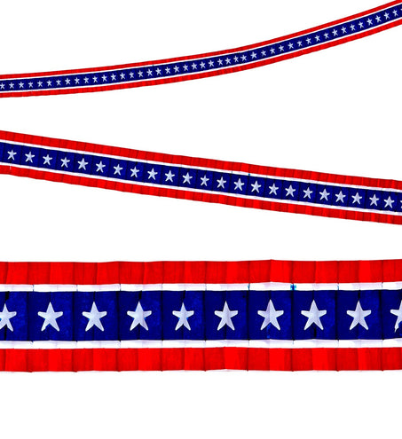 e-carnavalskleding-SYK Geplooide USA slinger