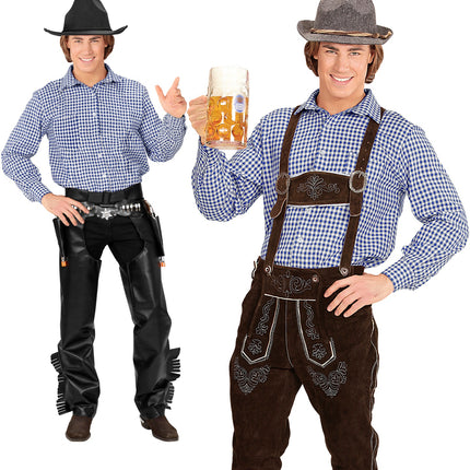 e-carnavalskleding-SYK Geruit shirt Gustav