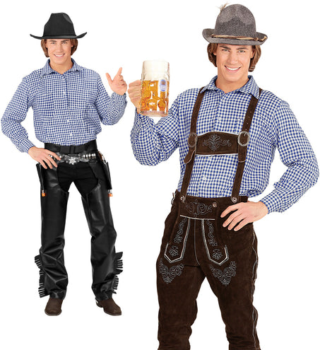 e-carnavalskleding-SYK Geruit shirt Gustav
