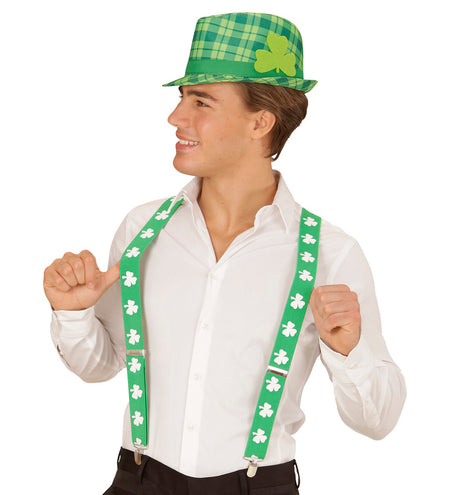 e-carnavalskleding-SYK Geruite St. Patricks Fedora hoedjes