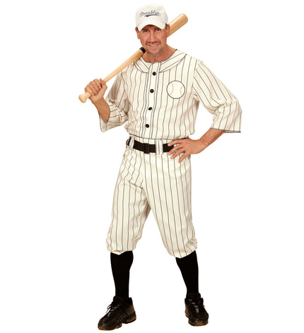 e-carnavalskleding-SYK Gestreepte honkbal spelers pakken