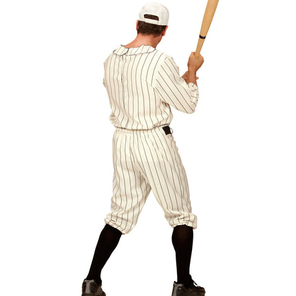 e-carnavalskleding-SYK Gestreepte honkbal spelers pakken