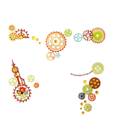 e-carnavalskleding-SYK Gezicht sticker festival glitter steampunk