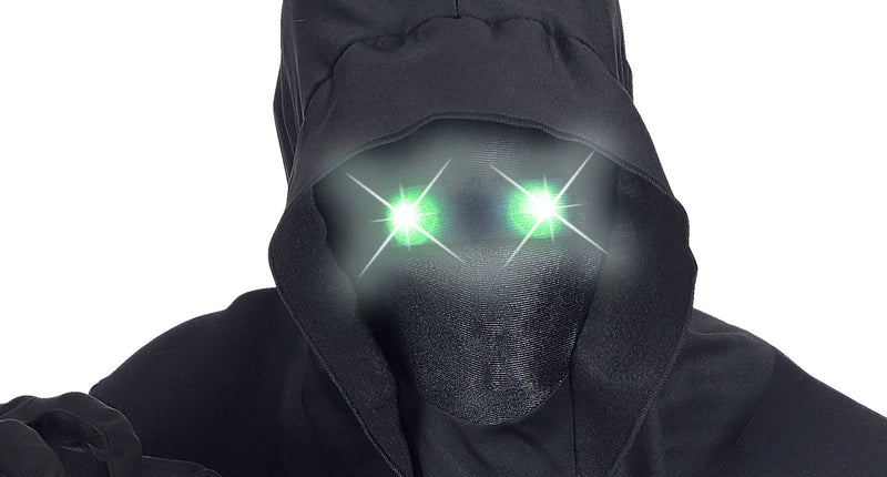 e-carnavalskleding-SYK Gezichtsloos Masker Met Kap Groen Licht