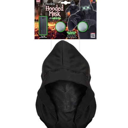 e-carnavalskleding-SYK Gezichtsloos Masker Met Kap Groen Licht