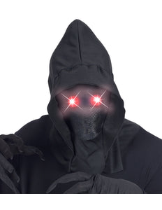 e-carnavalskleding-SYK Gezichtsloos Masker Met Kap Rood Licht