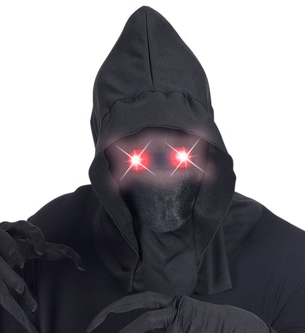 e-carnavalskleding-SYK Gezichtsloos Masker Met Kap Rood Licht