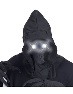 e-carnavalskleding-SYK Gezichtsloos Masker Met Kap Wit Licht