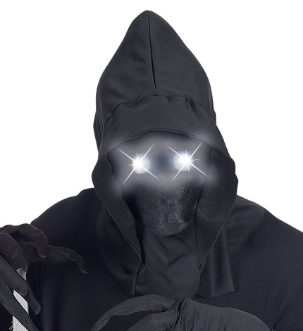 e-carnavalskleding-SYK Gezichtsloos Masker Met Kap Wit Licht