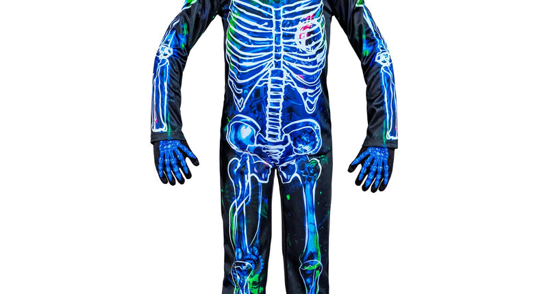 e-carnavalskleding-SYK Giftig skelet blauw/zwart