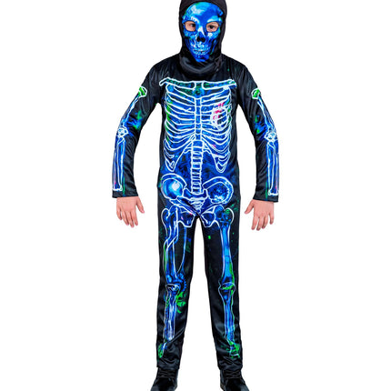 e-carnavalskleding-SYK Giftig skelet blauw/zwart