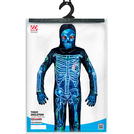 e-carnavalskleding-SYK Giftig skelet blauw/zwart
