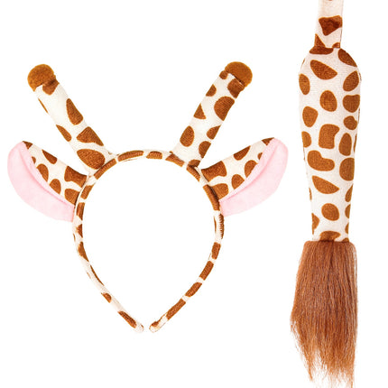 e-carnavalskleding-SYK Giraffe oren met staart