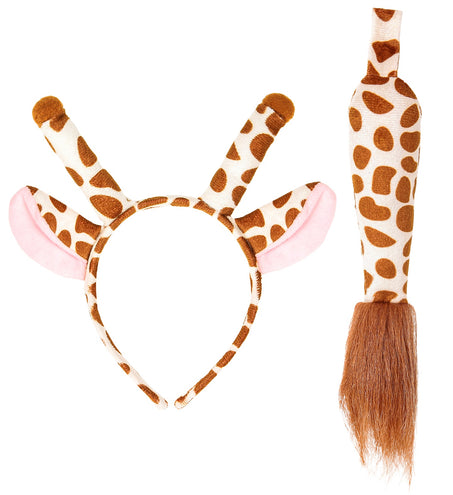 e-carnavalskleding-SYK Giraffe oren met staart