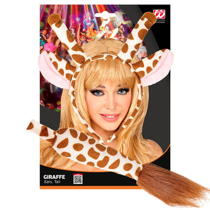 e-carnavalskleding-SYK Giraffe oren met staart