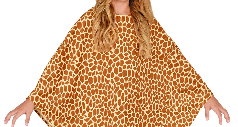 e-carnavalskleding-SYK Giraffen poncho met muts kinderen